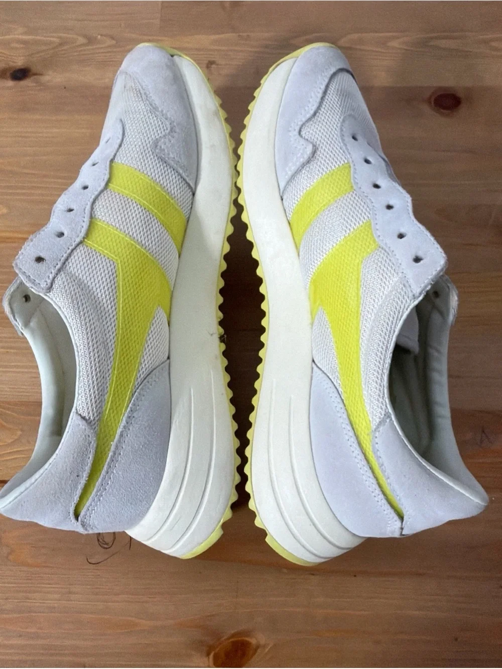 Gola Vancouver Mesh Sneakers Citron Yellow Lace Up Athletic Shoes Womens Size 7